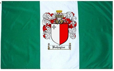 Buhagiar family crest coat of arms flag