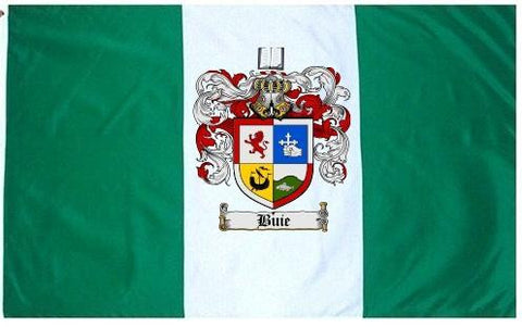 Buie family crest coat of arms flag
