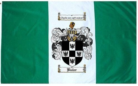 Buler family crest coat of arms flag