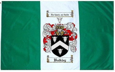Bulkley family crest coat of arms flag