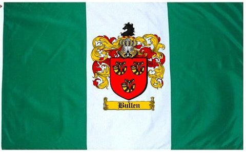 Bullen family crest coat of arms flag