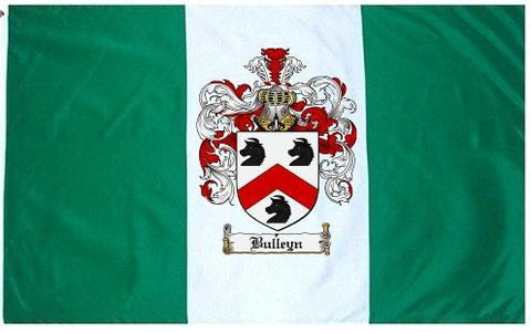Bulleyn family crest coat of arms flag