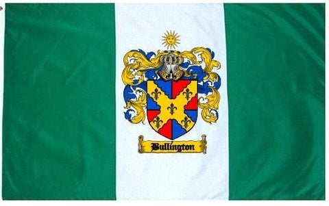 Bullington family crest coat of arms flag