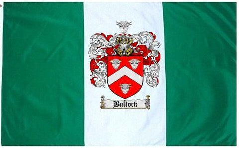 Bullock family crest coat of arms flag