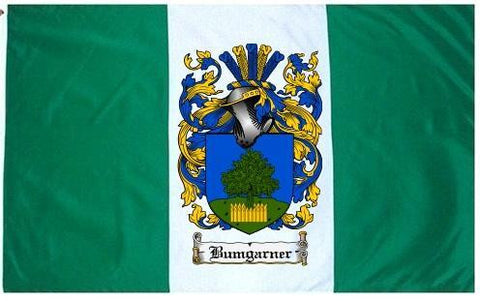 Bumgarner family crest coat of arms flag