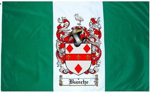 Bunche family crest coat of arms flag