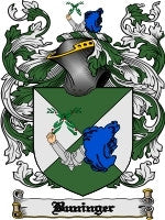 Buniinger coat of arms family crest download