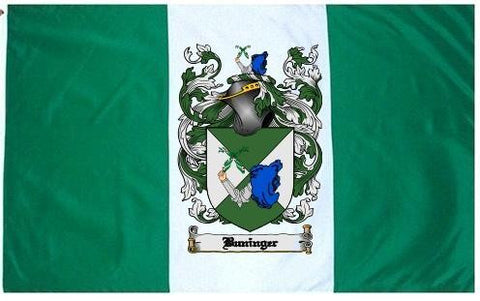 Buniinger family crest coat of arms flag