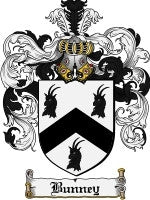 Bunney coat of arms family crest download