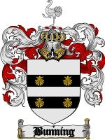 Bunning coat of arms family crest download