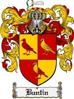 Buntin coat of arms family crest download
