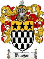 Bunyan coat of arms family crest download