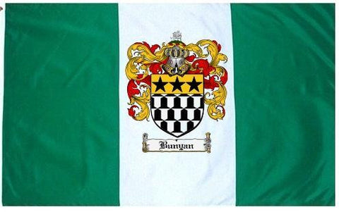 Bunyan family crest coat of arms flag