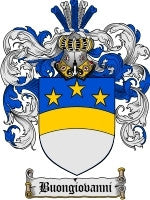 Buongiovanni coat of arms family crest download