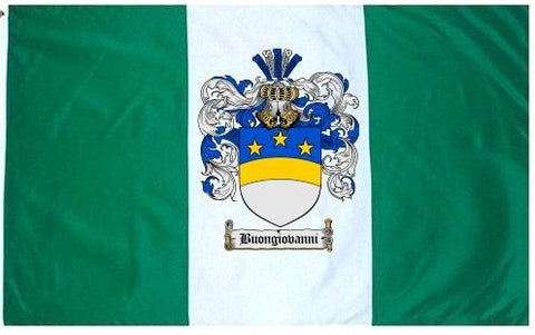 Buongiovanni family crest coat of arms flag