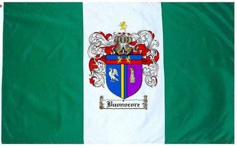 Buonocore family crest coat of arms flag