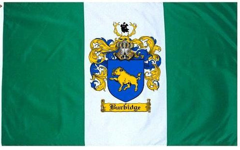 Burbidge family crest coat of arms flag