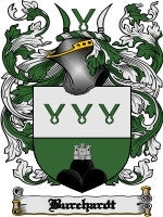 Burchardt coat of arms family crest download