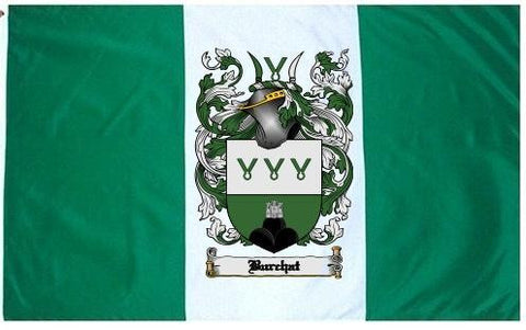 Burchat family crest coat of arms flag