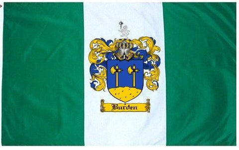 Burden family crest coat of arms flag