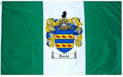 Burdet family crest coat of arms flag