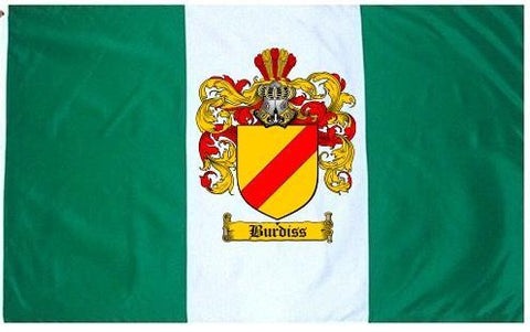 Burdiss family crest coat of arms flag