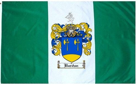 Burdun family crest coat of arms flag