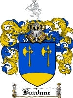 Burdune coat of arms family crest download