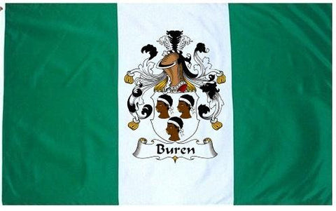 Buren family crest coat of arms flag