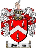 Burgham coat of arms family crest download