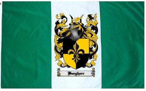 Burgherr family crest coat of arms flag