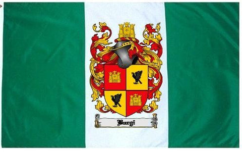 Burgi family crest coat of arms flag