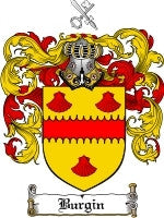 Burgin coat of arms family crest download