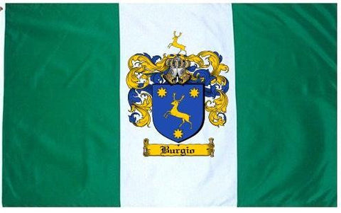 Burgio family crest coat of arms flag