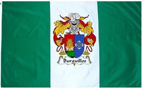 Burguillos family crest coat of arms flag
