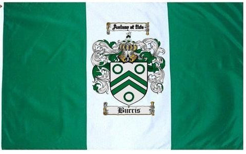 Buris family crest coat of arms flag