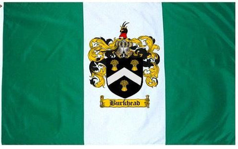 Burkhead family crest coat of arms flag