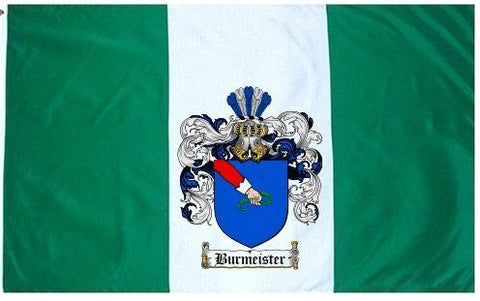 Burmeister family crest coat of arms flag