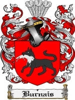 Burnais coat of arms family crest download