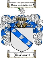 Burnard coat of arms family crest download