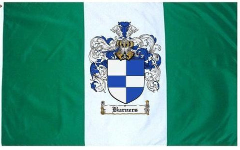 Burners family crest coat of arms flag