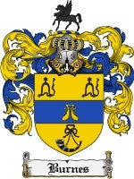 Burnes coat of arms family crest download