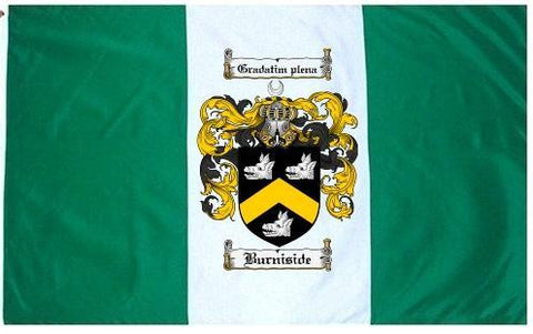 Burniside family crest coat of arms flag