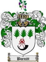 Burnitt coat of arms family crest download