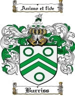 Burriss coat of arms family crest download