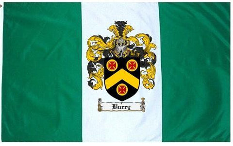 Burry family crest coat of arms flag