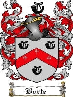Burte coat of arms family crest download