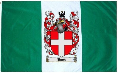 Burti family crest coat of arms flag