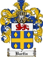 Burtin coat of arms family crest download