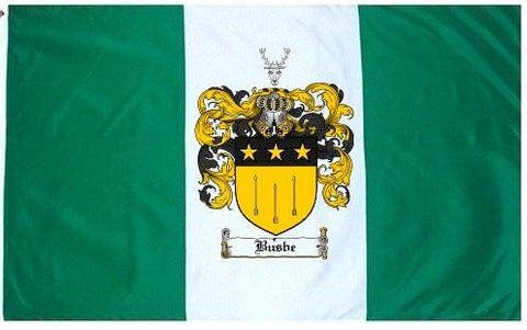 Busbe family crest coat of arms flag